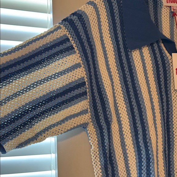 Solid & Striped Knit Button Up - Picture 6 of 8